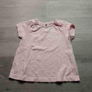 tričko kr.rukáv růžové s volánky GEORGE vel 62 (tričko GEOGRE)