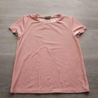 tričko kr.rukáv růžové semišové s hvězdami vel 134