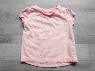tričko kr.rukáv růžové žíhané EARLYDAYS vel 62 (tričko EARLYDAYS)