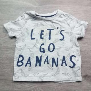 tričko kr.rukáv šedé s banány a nápisem FF vel 80 (tričko FF)