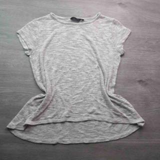tričko kr.rukáv svetrové béžové žíhané NEW LOOK vel XS (tričko NEW LOOK)