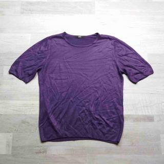 tričko kr.rukáv svetrové fialové MARKSSPENCER vel M (tričko MARKSSPENCER)