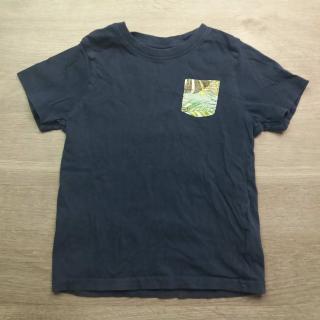 tričko kr.rukáv tmavě modré s kapsičkou  LUPILU vel 110/116 (tričko LUPILU)