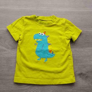 tričko kr.rukáv zelené s dinosaurem vel 74