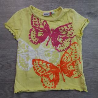 tričko kr.rukáv žluté s motýly vel 92