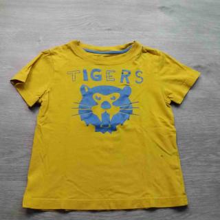 tričko kr.rukáv žluté s tygrem vel 104
