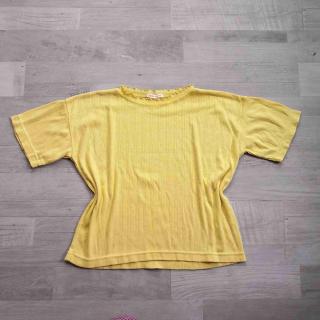 tričko kr.rukáv žluté se vzorem vel 152