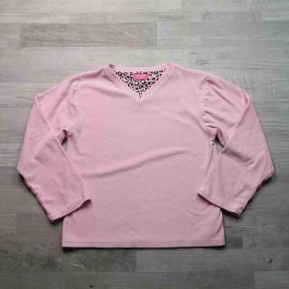 tričko od pyžama fleesové růžové ESSENTIALS vel 158 (pyžamo ESSENTIALS)