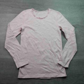 tričko od pyžama růžové žebrované MARKSSPENCER vel 152 (pyžamo MARKSSPENCER)