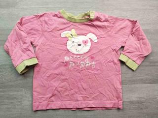 tričko od pyžama růžovobéžové s pejskem CA vel 86 (tričko CA)