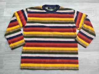 tričko od pyžama semišové pruhované barevné vel 116
