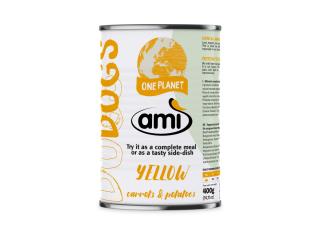 AMI DOG - rostlinné krmivo pro psy - Vegan hmotnost: Ami dog Yellow  400 g - konzerva s mrkví a brambory