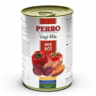 Perro vegetarian - vegetariánské krmivo pro psy Druh: Perro Vegi mix červený 410g zeleninová konzerva
