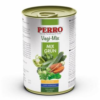 Perro vegetarian - vegetariánské krmivo pro psy Druh: Perro Vegi mix zelený 410g zeleninová konzerva
