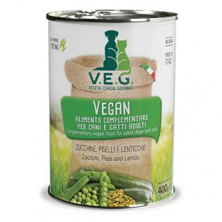 V.E.G. Vegan Cat - rostlinné krmivo pro kočky Druh: V.E.G. Green 400g  - cuketa, hrášek, čočka