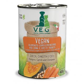 V.E.G. Vegan Cat - rostlinné krmivo pro kočky Druh: V.E.G. Orange 400g  - dýně, mrkev, cizrna