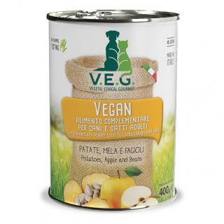 V.E.G. Vegan Dog - rostlinné krmivo pro psy hmotnost: V.E.G. Yellow 400 g - konzerva brambor, jablko, fazole