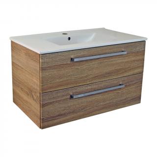 Koupelnová skříňka s keramickým umyvadlem Mantet 80 Sonoma (Mantet 80)
