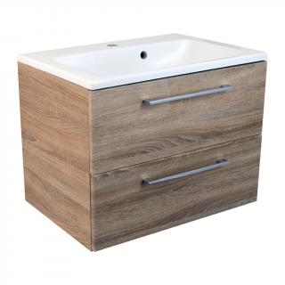 Koupelnová skříňka s keramickým umyvadlem V10 Lenka S60 (V10 60)