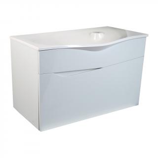 Koupelnová skříňka s keramickým umyvadlem V7 80 cm (V7 80)