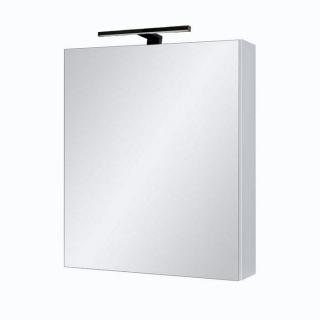 Zrcadlová skříňka závěsná Jantar 50 ZS s led osvětlením Anna LED 30 černá (Jantar 50 ZS LED BL)