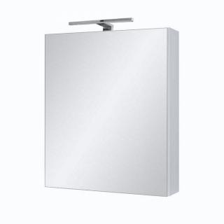 Zrcadlová skříňka závěsná Jantar 50 ZS s led osvětlením Anna LED 30 chrom (Jantar 50 ZS LED CR)
