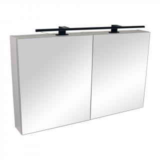 Zrcadlová skříňka závěsná s osvětlením Jazz W 100 ZS LED-B černá (Jazz W 100 ZS LED-B)