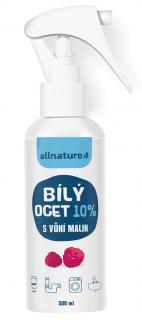 Allnature Bílý ocet sprej 10 % s vůní malin 500 ml