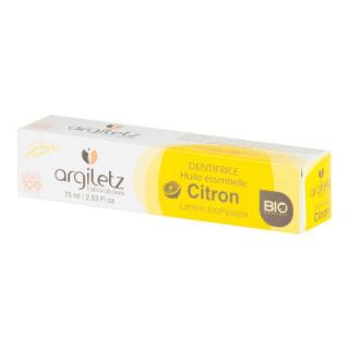 Argiletz Zubní pasta s bílým a žlutým jílem citron BIO 75 ml