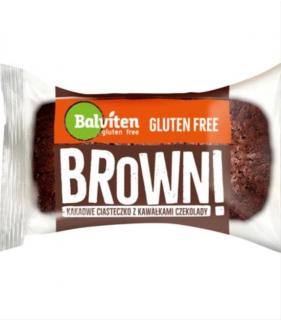 Balviten Brownies - kakaové s kousky čokolády bez lepku 37 g EXP. 12.3.2024