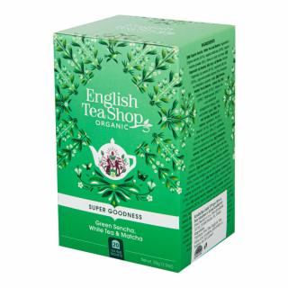 English Tea Shop Čaj Sencha, Bílý čaj a Matcha BIO sáčky 20 Ks