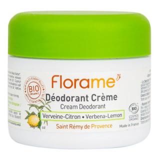 Florame Deodorant krémový 24h citronová verbena BIO 50 g
