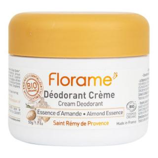 Florame Deodorant krémový 24h mandlová esence BIO 50 g