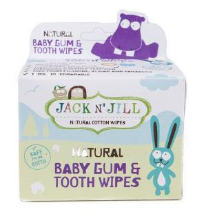 Jack n' Jill Dětské vlhčené ubrousky na dásně a zoubky 25 ks
