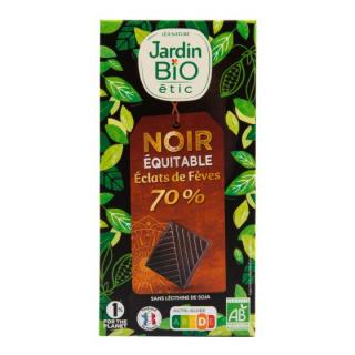 Jardin bio Čokoláda hořká s kousky kakaových bobů BIO 100 g