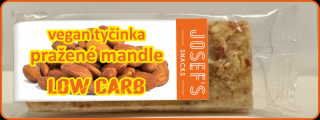 Josef's snacks Low Carb tyčinka Slaná mandle 33 g