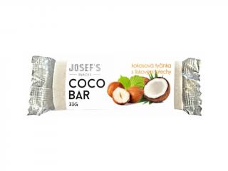 Josef's snacks Ovocná tyčinka kokosová s lískovými ořechy 33 g