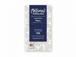 Míšina Čokoláda Tmavá čokoláda 70% Peru 50 g