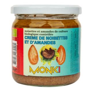 Monki Krém z pražených mandlí a lískových ořechů BIO 330 g