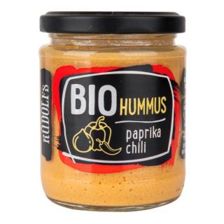 Rudolfs Hummus- pomazánka cizrnová s paprikou a chilli BIO 230 g
