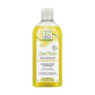 SO´BIO étic Gel čisticí proti nedokonalostem pleti Clean Yuzu BIO 200 ml