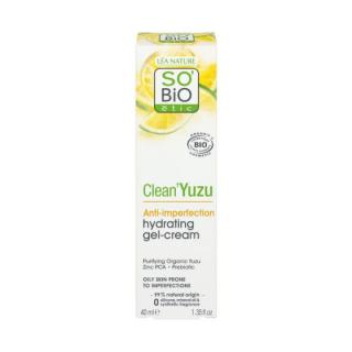 SO´BiO étic Gel-krém pleťový hydratační Clean Yuzu BIO 40 ml