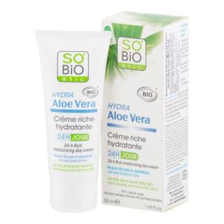 SO´BiO étic Krém bohatě hydratující denní Aloe vera BIO 50 ml