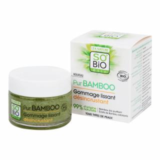 SO´BiO étic Peeling pleťový hluboce čistící – řada Pur BAMBOO BIO 50 ml