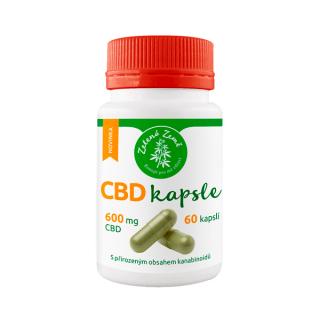 Zelená Země CBD kapsle 600 mg CBD - 60 ks