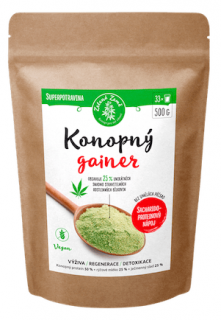 Zelená Země Konopný gainer Fitness 500 g