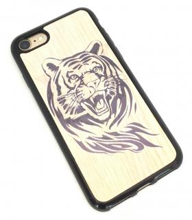 Měnící kryt na iPhone 7/8 - Tygr a vlk