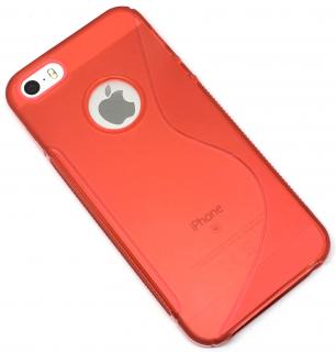 Plastový zadní kryt pro iPhone 5/5s/SE - Červený
