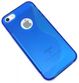 Plastový zadní kryt pro iPhone 5/5s/SE - Modrý