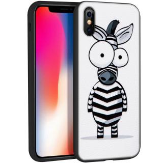 Značkový kryt na iPhone X - Zebra